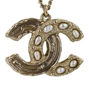 Chanel Coco Mark 2way Pearl Necklace